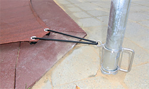 Sanndkastenabdeckung Stellgriff Ein Stellgriff für die Justierung der Höhe einer Sanndkastenabdeckung